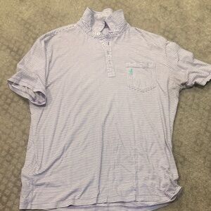 Johnnie O Men's Striped Polo Shirt